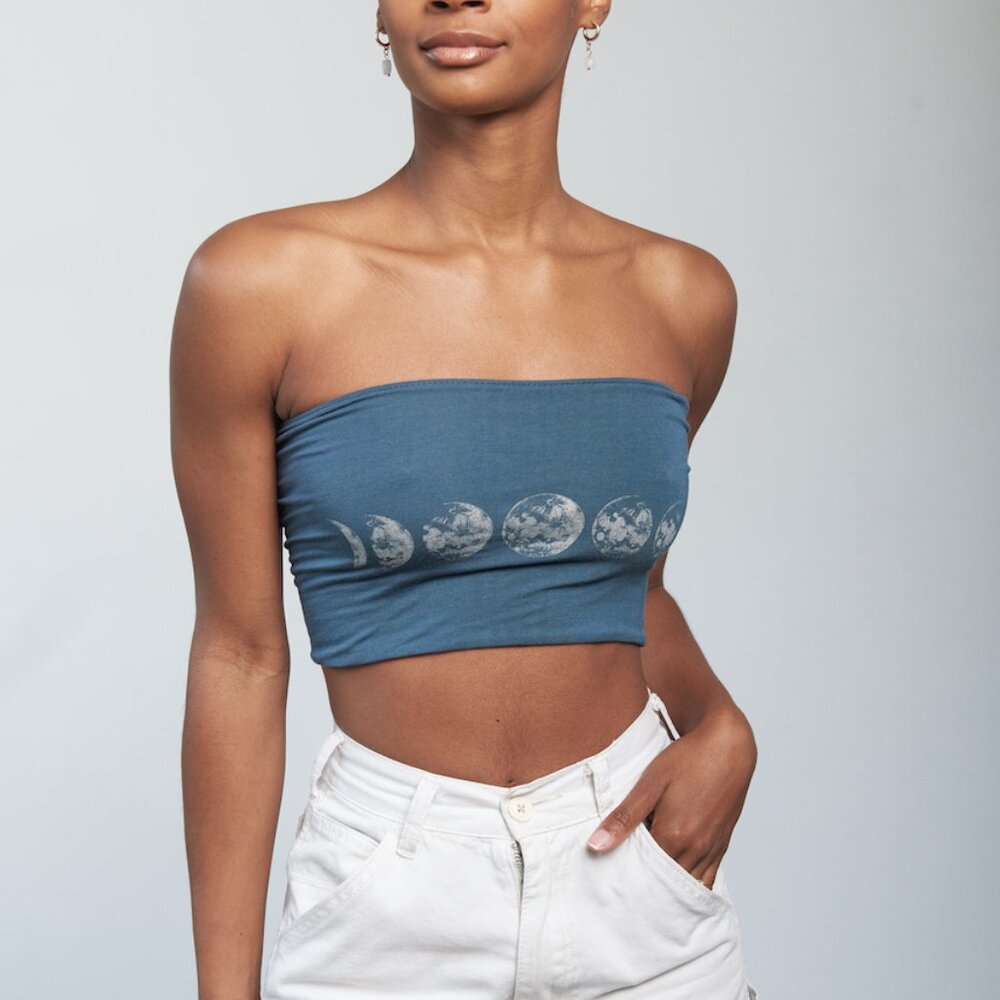 4 Pack Women’s Printed Tube Tops | Basic Fitted, Soft & Stretchy, Made in USA - Picture 12 of 13